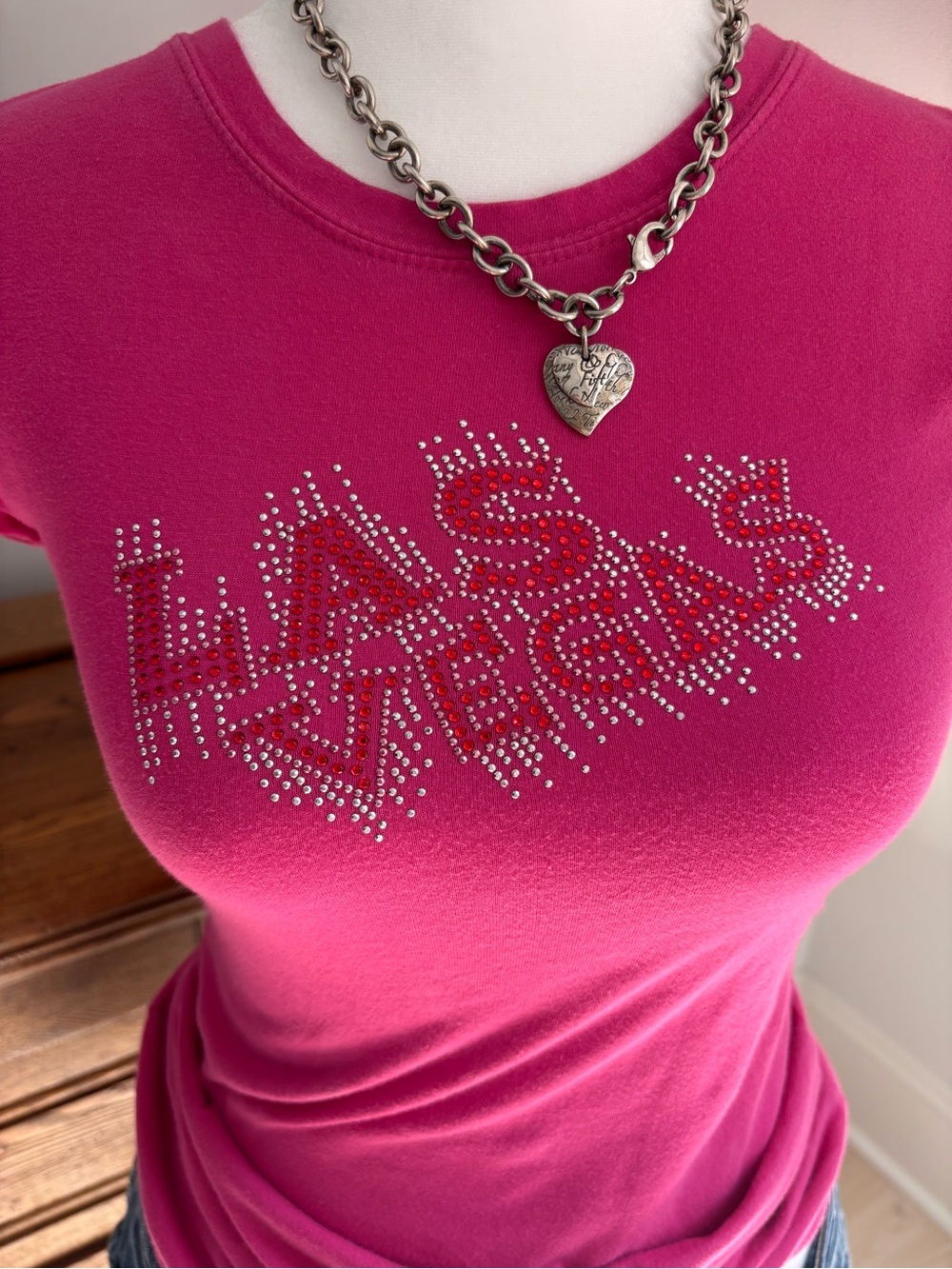 Reserved “Las Vegas” Rhinestone Tee 💖 - Picture 3 of 6